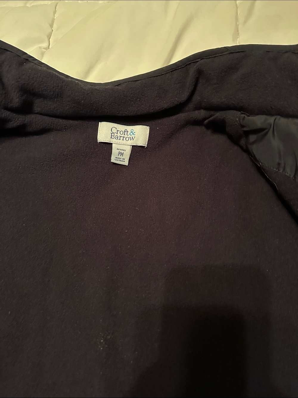 NWOT Black Croft & Barrow Vest - Classic Layering - Picture 3 of 4